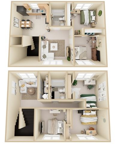 Carson Townhomes: 5 Beds 2 Baths