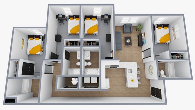 D4: 4 Bed 4 Bath