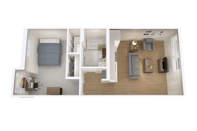 A1: 1 Bed 1 Bath