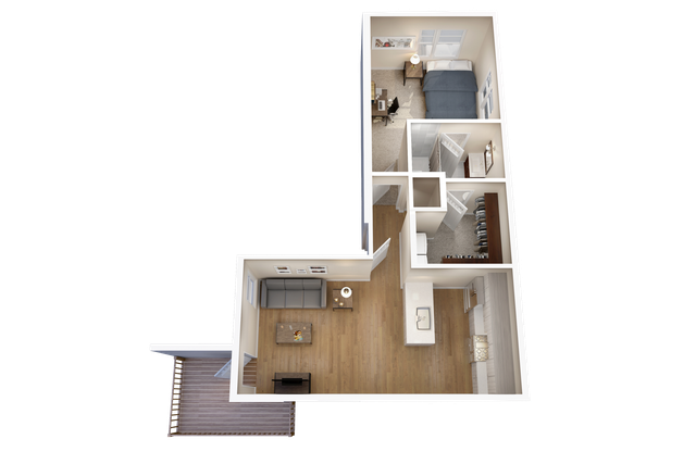 A2: 1 Bed 1 Bath