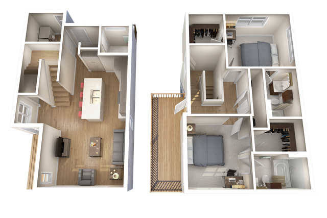 B3: 2 Bed 2.5 Bath