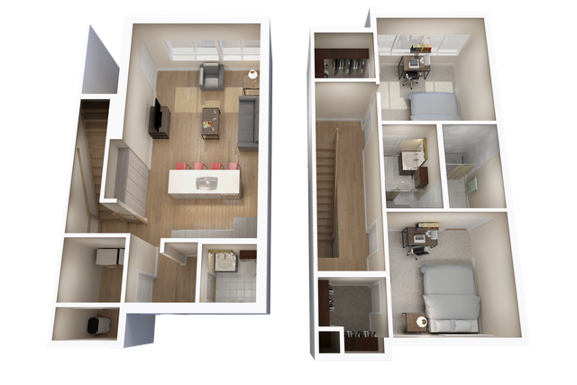B4: 2 Bed 2.5 Bath