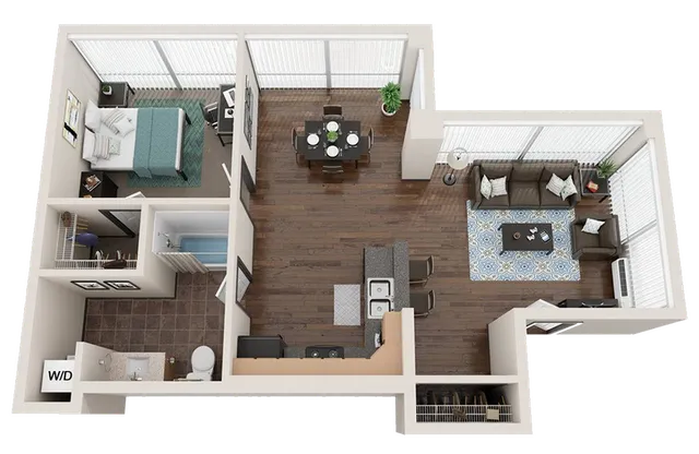 A3: 1 Bed 1 Bath