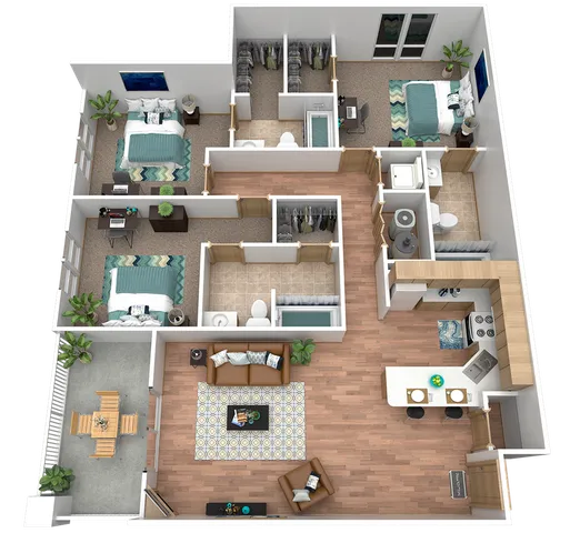C1: 3 Bed 3 Bath