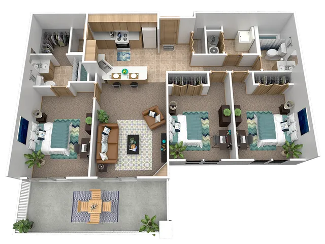 C2: 3 Bed 2 Bath
