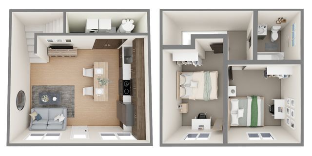 A1: 2 Bed 1 Bath