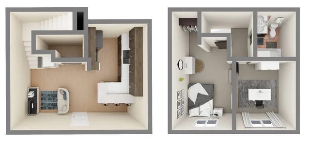 A2: 2 Bed 1 Bath