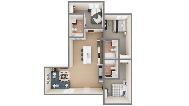 C2: 3 Bed 3 Bath