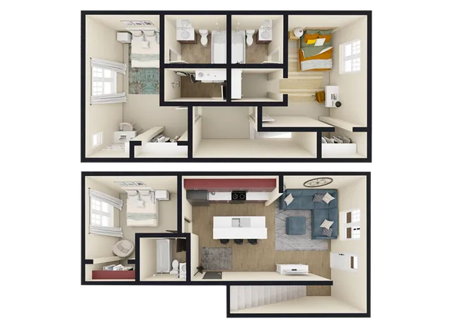 C: 3 BED 3 BATH