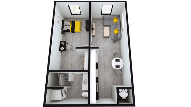 A1: 1 Bed 1 Bath