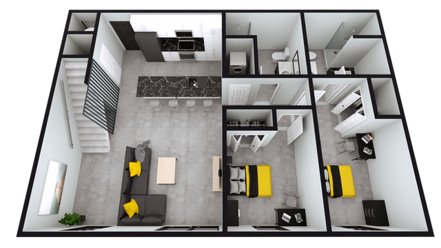 B4: 2 Bed 2 Bath