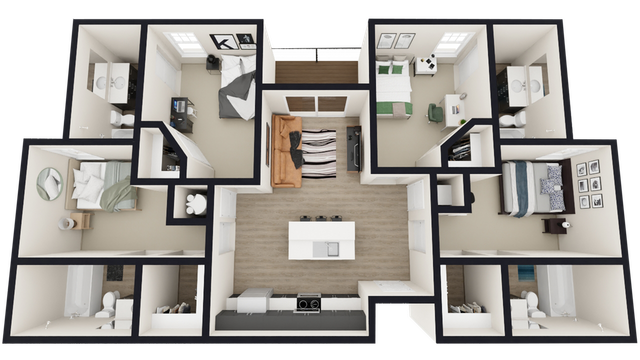 D1: 4 Bed 4 Bath
