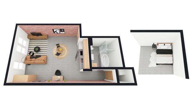 113.5B - Studio 1 Bath