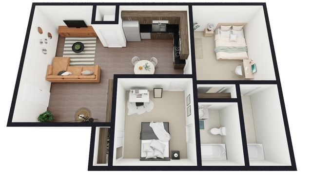 I1: 2 Bed 2 Bath
