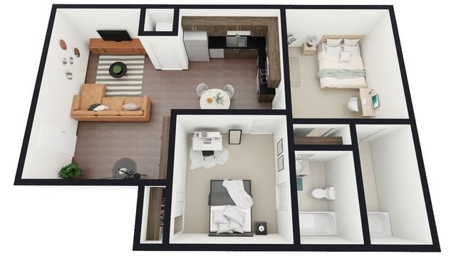 I2: 2 Bed 2 Bath