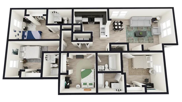 D1: 4 Bed 4 Bath