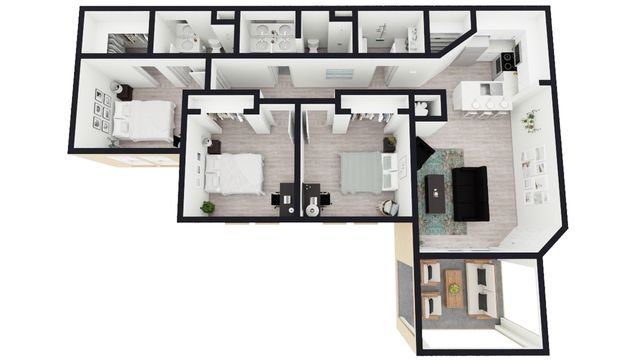 C2: 3 Bed 2 Bath - Renovated