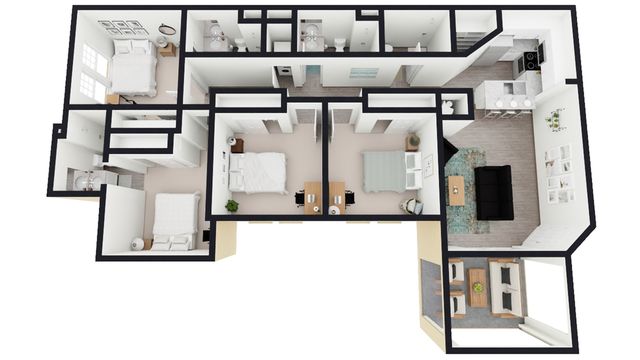 D1: 4 Bed 4 Bath