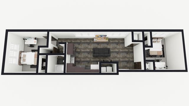 2 Bed 1 Bath | 202