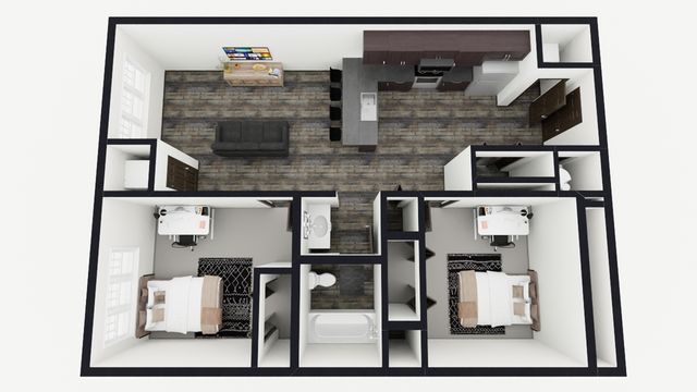 2 Bed 1 Bath | #207