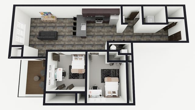 2 Bed 1 Bath | #405