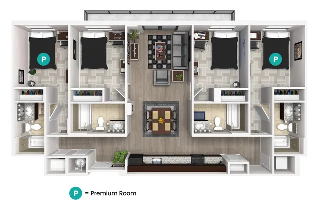 G: 4 Bed 4 Bath