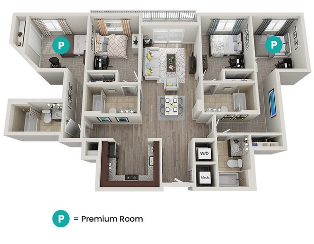 I: 4 Bed 4 Bath