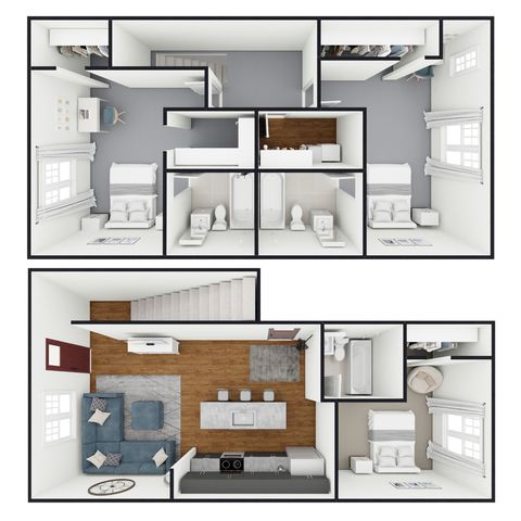 E: 3 Bed 3 Bath