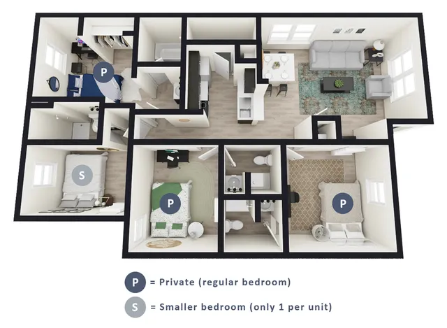D2: 4 Bed 4 Bath