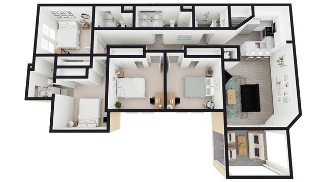 Standard D2 - 4 Bed 3 Bath
