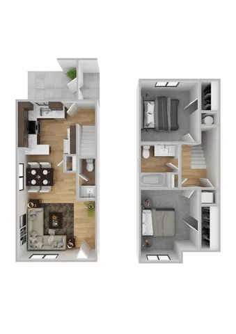 Trillium 2 Bedroom Floorplan