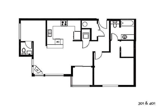 Flora Flats &ndash; Apartment 301 & 401 &ndash; Floorplan