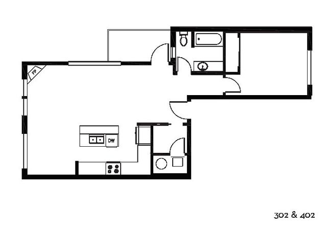 Flora Flats &ndash; Apartment 302 & 402 &ndash; Floorplan
