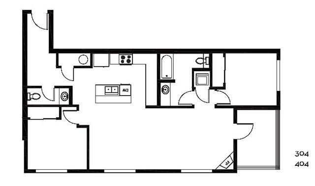 Flora Flats &ndash; Apartment 304 & 404 &ndash; Floorplan