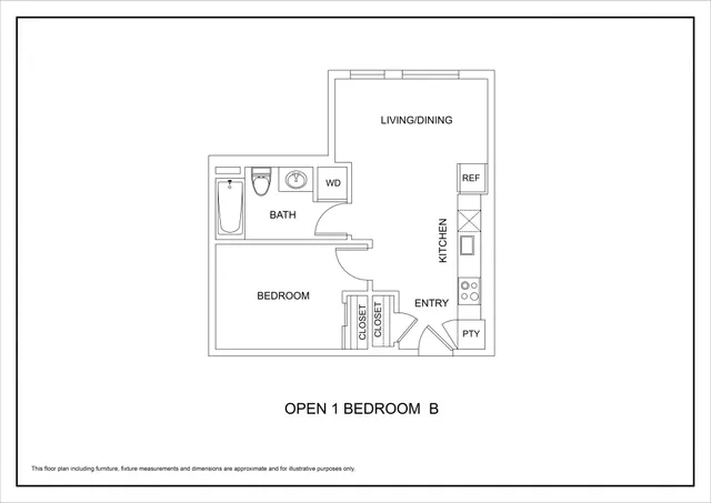 Elevation16_Open One Bed B