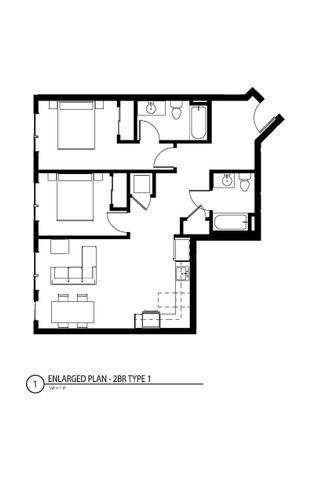 Kirin - 2 BR - Stack 06 - Floorplan