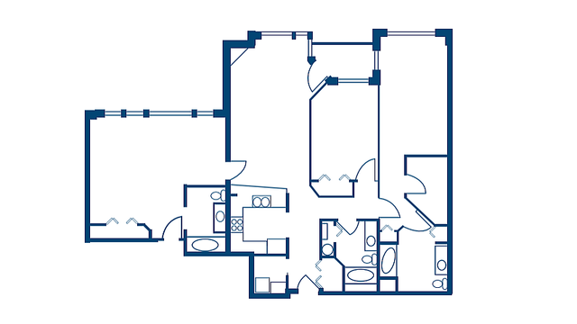 Westwater Floorplan Units 409 & 507