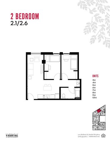Vi Hilbert 2 Bedroom Floorplan