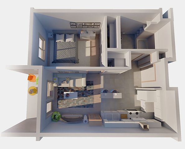 Bode 1010 1BED-B.1 Floorplan