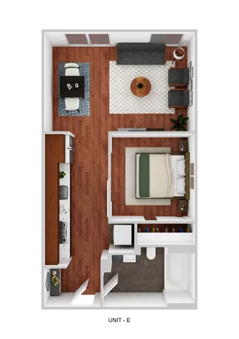 Lower Burnside Lofts_Loft One Bed