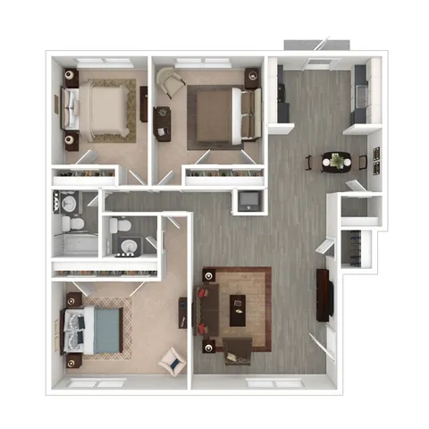 3 Bedroom, 1.5 Bathroom