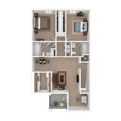2 BR Upstairs
