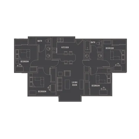 4 Bedroom 2 Bathroom Premium