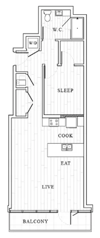 The Tower at OPOP A2 Floorplan