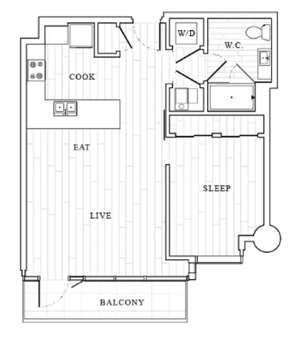 The Tower at OPOP A5 Floorplan