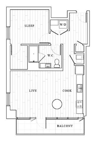 The Tower at OPOP A1 Floorplan
