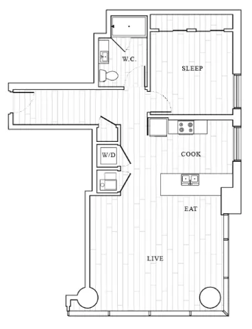 The TOwer at OPOP A6 Floorplan