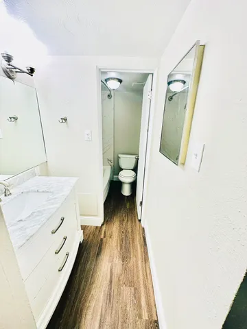 Updated Bathroom with White tub