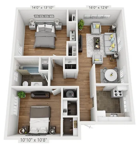 2BR Floorplan