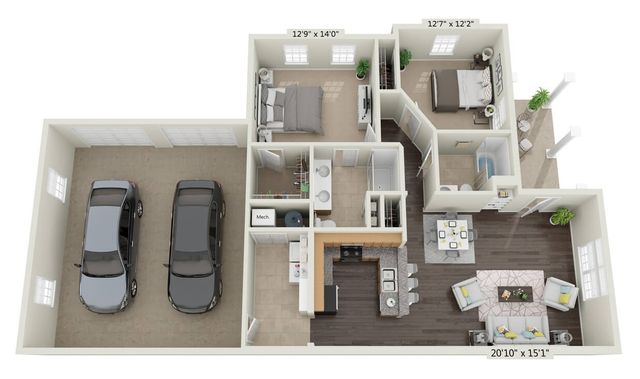 Villa A floorplan